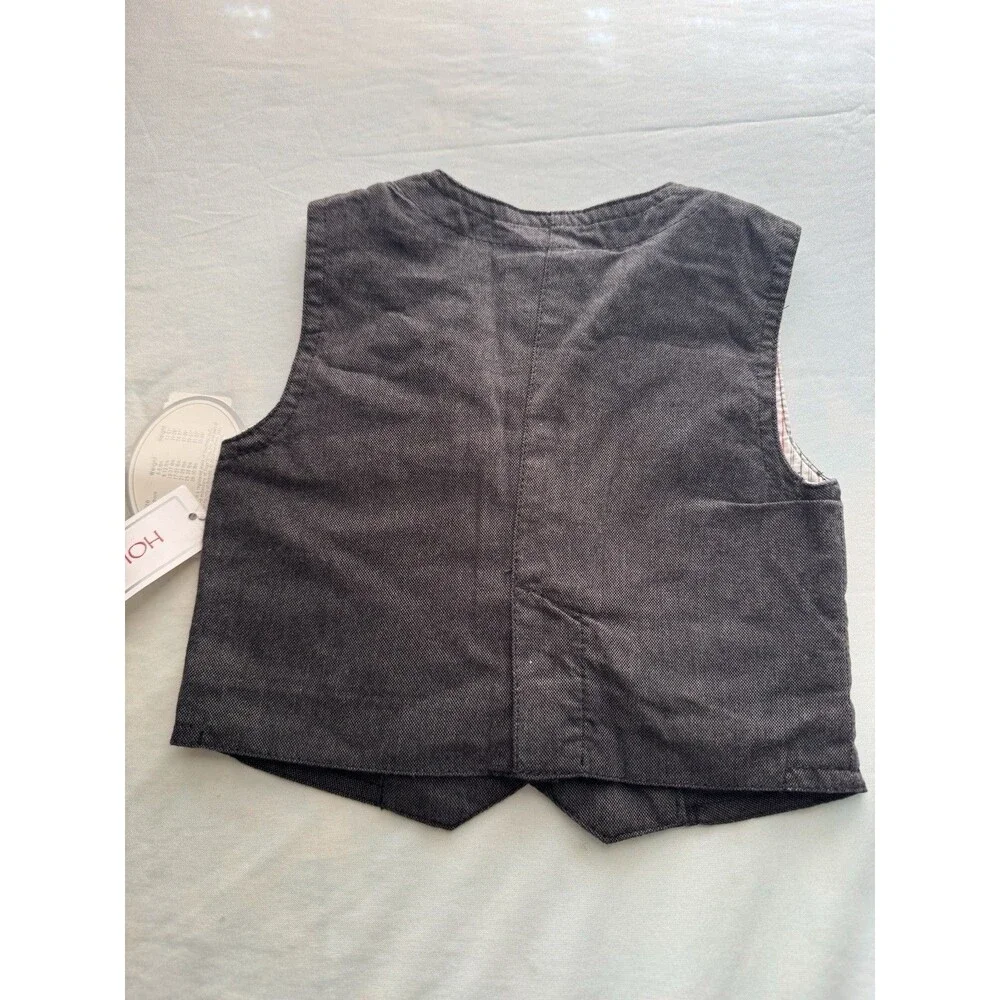Koala Baby Boys Gray Cotton Suit Vest 12-18 Months Formal Classic
